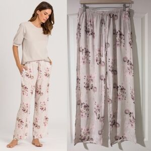 NWT HANRO | Sleep And Lounge Woven Pants In Watery Blossoms